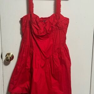 Finesse Red Mini Dress